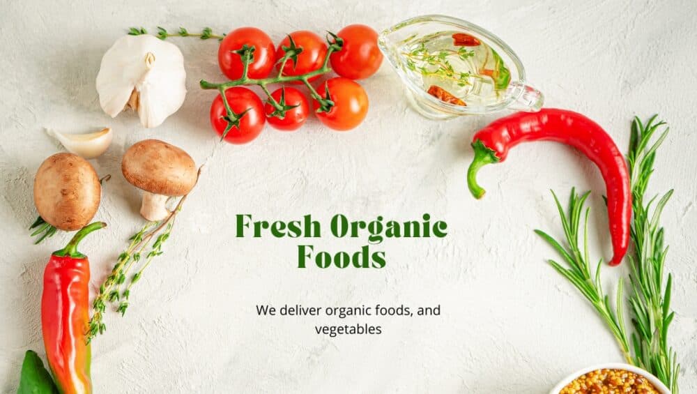 Fresh organic food